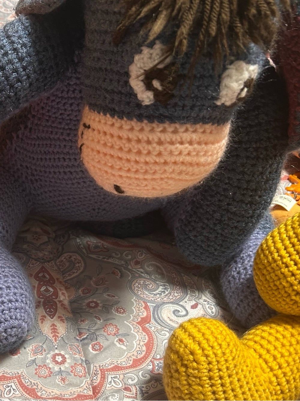 Hand crocheted eeyore - Picture 11 of 13